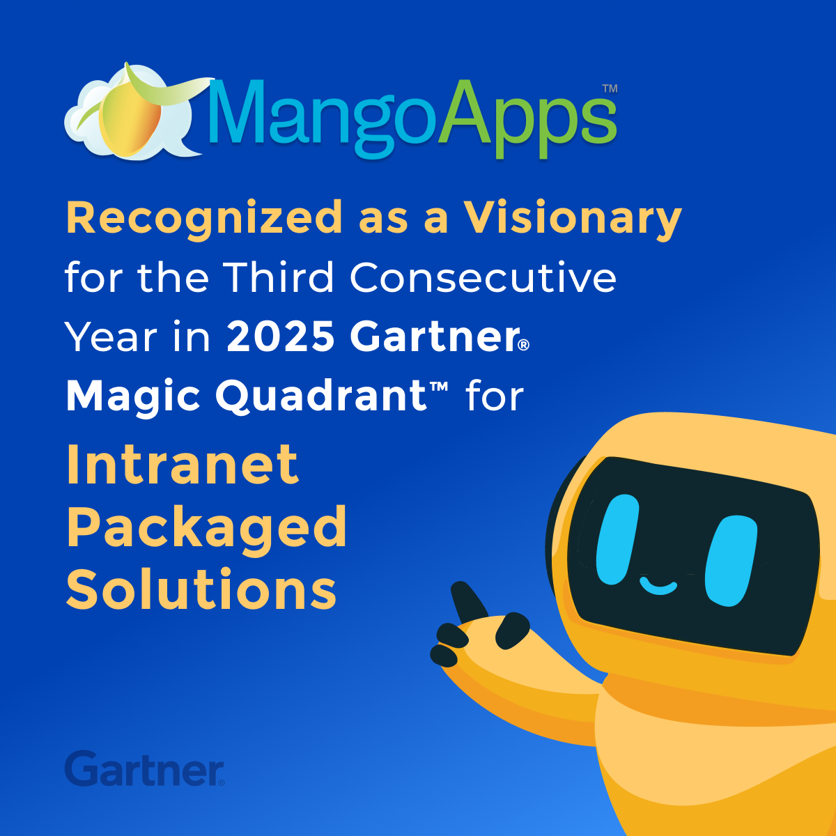 MangoApps Recognized as a Visionary for Third Consecutive Year in the 2025 Gartner(R) Magic Quadrant(TM) for Intranet Packaged Solutions