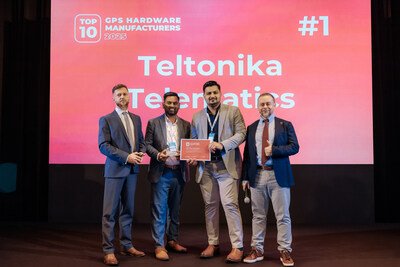 Teltonika Telematics awarded as the #1 GPS Hardware Manufacturer of 2025 at the Wialon Top 10 GPS Hardware Manufacturers ceremony.
