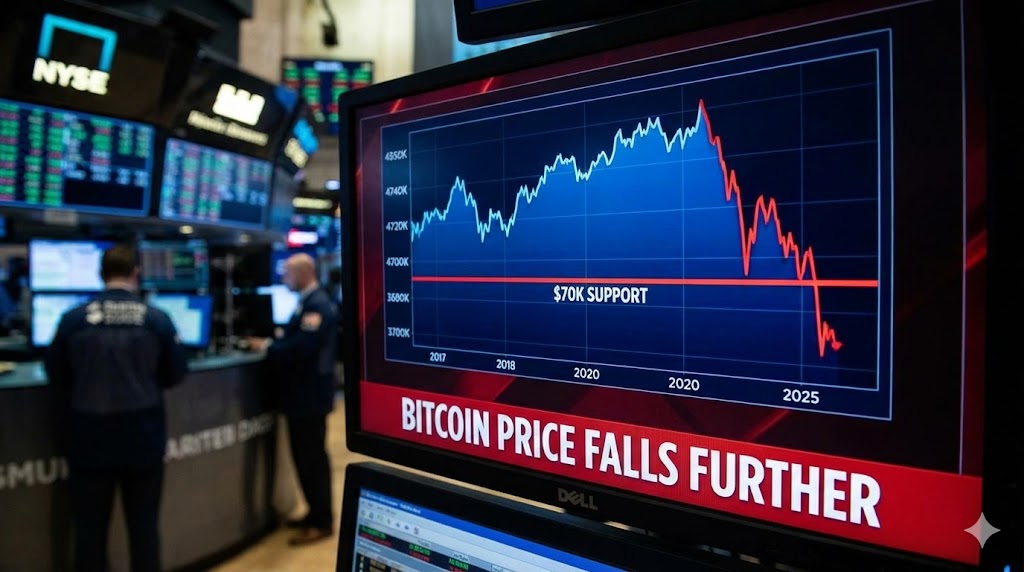 Bitcoin Price Falls Further