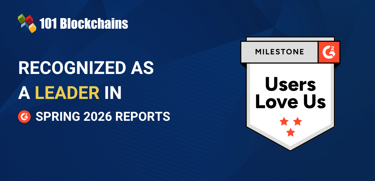 Announcement: 101 Blockchains Recognized as a Leader in the G2 Spring 2026 Reports