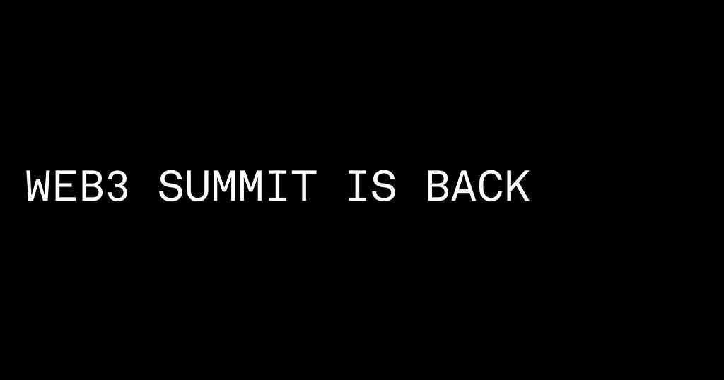 Web3 Summit Returns to Berlin to Reimagine Technology Around People, Not Platforms
