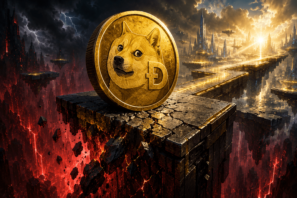 Dogecoin Tests Channel Floor Again: Breakdown Or Rebound?